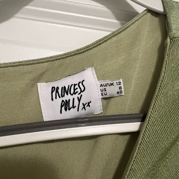 Green Wrap Around Princess Polly Top - Picture 3 of 4
